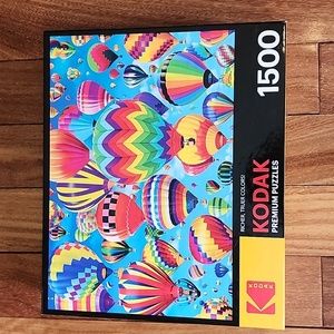 1500 piece Kodak brand Hot Air Balloons puzzle.